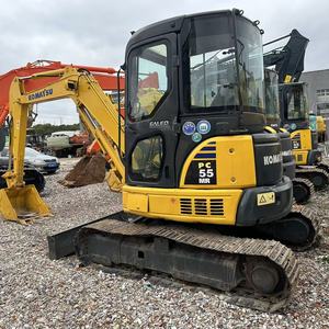 Used Komatsu PC55 Mini <b>Excavator</b> 5.5TON 2022 Model Core Components Motor Engine PLC Gear Bearing Tested Inspected Good Condition - Product Image 2