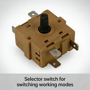 Interrupteur rotatif IP11 1NO, raccordement électrique stable, structure en matériau robuste, corps stable, raccordement rapide, large gamme d'applications - Product Image 1