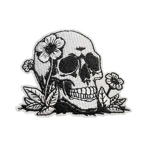 定制西方骨架绿松石斜纹绣花铁-8球幸运牛仔妹可持续补丁 - Product Image 4