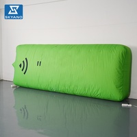 Modèle de bulle de parole gonflable verte personnalisée, ballon gonflable pour fenêtre de chat pour la publicité extérieure et la décoration d'événements