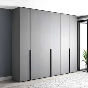 Armoire de chambre à coucher sur mesure haut de gamme et écologique, meubles de dressing, plusieurs portes en bois et en verre pour un usage domestique - Product Image 5