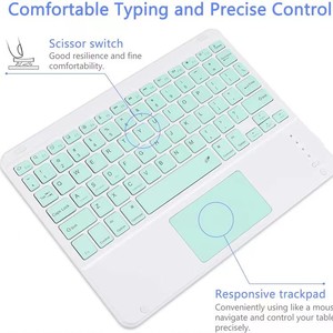 Mini juego de teclado y ratón inalámbrico para juegos Óptica blanca Delgada 78 teclas para escritorio/computadora portátil en stock - Product Image 3