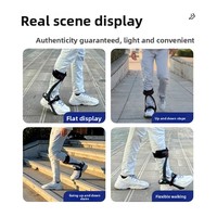 Orthèse de cheville et de pied professionnelle (AFO) - Conception pliable et légère pour la rééducation de l'hémiplégie suite à un AVC - Équipement pour usage domestique