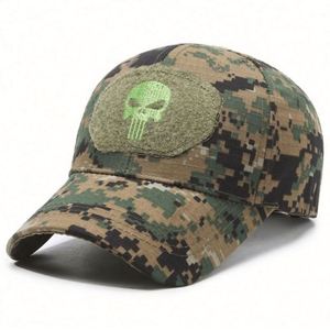 Casquette de baseball camouflage en coton pour l'extérieur, style safari, avec broderie, vente en gros - Product Image 3