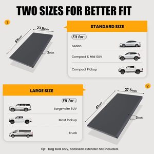 Custom Fit Hunde bett für Limousine SUV <span class=keywords><strong>Truck</strong></span> Rutsch feste Auto Rücksitz bezug Komfort Stütz schaum Easy Clean Pet Mat Kissen - Product Image 2