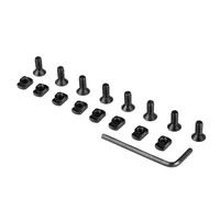 Lot de 4 bandes de guidage 20mm couleur sable Système décoratif latéral en nylon pour équipement de défense personnelle