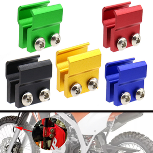 ออฟโรด CR80R/85R/<span class=keywords><strong>125R</strong></span>/250R/500R รถจักรยานยนต์ CNC อลูมิเนียมอัลลอยด์ ตัวยึดสายเบรกหน้า สีอะโนไดซ์ชุบโครเมียม - Product Image 1