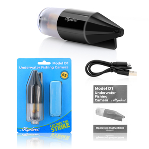 Caméra de pêche vidéo portable compacte Olymbros D1 720P, étanche IP65, 65 pieds sous l'eau, enregistrement en boucle de 4 heures <span class=keywords><strong>pour</strong></span> <span class=keywords><strong>la</strong></span> pêche sur glace - Product Image 3