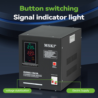 Stabilisateur de tension électronique monophasé de bureau MSKJ DVR 15KVA noir, stabilisateur de tension ultra basse tension sans contact AVR