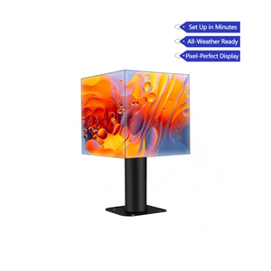 Affichage de cube magique LED couleur pleine  Intérieur/extérieur  Pas de <span class=keywords><strong>pixel</strong></span> de <span class=keywords><strong>2</strong></span>,5 mm  64x64 avec conception à 4 côtés et de forme irrégulière - Product Image 1