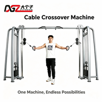 Machine de musculation professionnelle à poulies croisées doubles réglables, équipement de fitness avec pile de poids OEM ODM