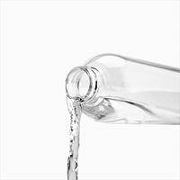 Bouteille d'eau en verre Borosilicate de 32 Oz réutilisable et résistante aux fuites, avec marqueur de temps et rappels