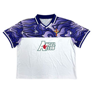 Camiseta de fútbol sublimada personalizada clásica de alta calidad diseño Retro 100% poliéster de secado rápido transpirable - Product Image 2