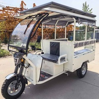 Tricycle solaire et électrique de luxe pour passagers, type Bajaj Talk Talk, motocyclette rickshaw à 3 roues, Tuk Tuk