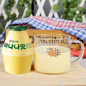 Бингре, корейское импортное молоко для завтрака, 238 мл * 4 бутылки, низкотемпературное цельное молоко, банан, клубничный ароматизатор, напиток для завтрака - Product Image 2