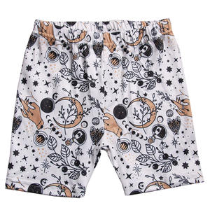 Été Tissu de soie de lait doux Impression personnalisée Tight 0-16 <span class=keywords><strong>ans</strong></span> Taille haute Pantalon court Casual Wear Girl Biker Shorts - Product Image 4