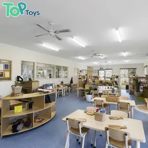 Equipo de sala de actividades preescolar de estilo australiano, silla apilable para niños pequeños, guardería, juego interior, muebles de ajuste para guardería