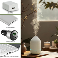 Diffuseur d'arômes USB portable, humidificateur silencieux à ultrasons, mini diffuseur d'huiles essentielles, purificateur d'air pour la maison, le bureau, les voyages et la voiture
