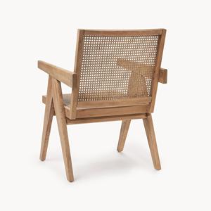 Chaise en bois de style nordique pour salle à manger, chaise d'appoint en bois <span class=keywords><strong>Jeanneret</strong></span> Chandigarh, meubles de salon - Product Image 3