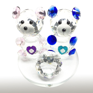 Đáng yêu pha lê gấu bông cho ủng hộ đám cưới hoặc quà tặng em bé thủ công Glass Bear Crafted bởi tay nghề cao craftsmanship - Product Image 3