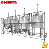 Équipement de Fermentation sous Pression 5000L, Usine de Brassage Contrôlée par PLC, Brasserie Artisanale d'Occasion à Vendre