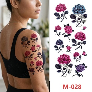 Tatuajes Temporales Coloridos <span class=keywords><strong>de</strong></span> Rosas Sexys <span class=keywords><strong>para</strong></span> <span class=keywords><strong>Mujer</strong></span> - Product Image 3