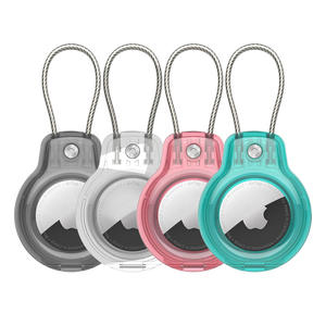 Custodia protettiva per <span class=keywords><strong>Apple</strong></span> Airtag AirTag supporto sicuro con cavo a filo, Air Tag custodia portachiavi per chiavi per bambini, bagaglio - Product Image 2