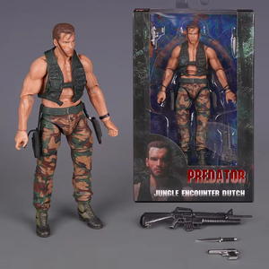 Nouvelle <span class=keywords><strong>figurine</strong></span> d'action <span class=keywords><strong>Neca</strong></span> Predator Jungle Extraction Dutch 2026, <span class=keywords><strong>figurine</strong></span> Schwarzenegger, statue, modèle, décoration de bureau, jouet, cadeau - Product Image 1