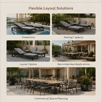 Nouveau design, hôtel, mobilier de luxe, chaise longue de loisir pour appartement, jardin, villa, cour, coussin imperméable pour l'extérieur