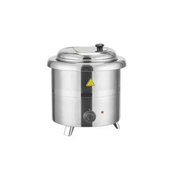 Chauffe-bouilloire droit en acier inoxydable 13L pour buffet de restaurant d'hôtel ---- 220V/600W