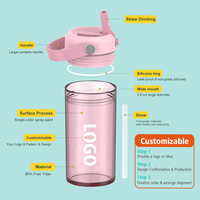 Bouteille d'eau de sport Tritan de marque OEM, sans BPA, anti-fuite, en plastique, pour la salle de sport, le cyclisme, la randonnée, le camping, les voyages, les activités de plein air