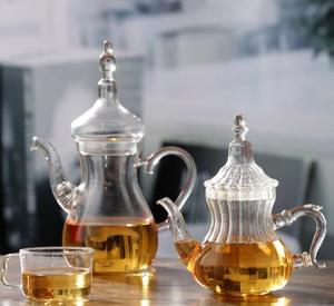 <span class=keywords><strong>Teiera</strong></span> in Vetro Stile Marocchino con Infusore in Vetro <span class=keywords><strong>per</strong></span> Tè Sfuso, Adatta <span class=keywords><strong>per</strong></span> Fornello - Product Image 1
