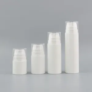 Bouteille de lotion à pompe sans air en plastique de 30ml 50ml 150ml PP pour emballage de soins de la peau cosmétiques 100ml