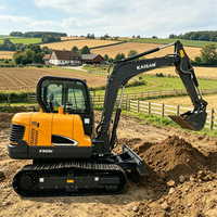 Mini-excavatrice neuve en gros d'usine, 6 tonnes, 8 tonnes, moteur EPA, excavatrice compacte, pelle sur chenilles agricole pour l'ingénierie de construction