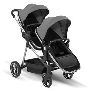 Juego de Sillas de Auto y Carriola 4 en 1 de Acero Inoxidable Resistente para Gemelos Recién Nacidos - Product Image 3