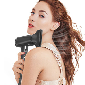 Hair Dryer High Speed Ac Motor 3 Speed Temperature Control Hot Cold Air Magnetic Nozzle Concentrator Diffuser White Black - Product Image 2