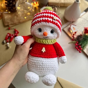 <span class=keywords><strong>Muñeco</strong></span> <span class=keywords><strong>de</strong></span> <span class=keywords><strong>nieve</strong></span> <span class=keywords><strong>de</strong></span> ganchillo hecho a mano al por mayor, juguete con sombrero <span class=keywords><strong>de</strong></span> reno, <span class=keywords><strong>muñeco</strong></span> <span class=keywords><strong>de</strong></span> Navidad <span class=keywords><strong>de</strong></span> ganchillo para niños, <span class=keywords><strong>muñeco</strong></span> <span class=keywords><strong>de</strong></span> <span class=keywords><strong>nieve</strong></span> <span class=keywords><strong>de</strong></span> punto relleno, peluche Amigurumi - Product Image 6