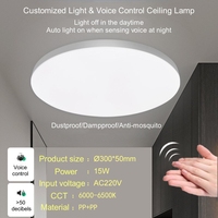 250mm 300mm 370mm 450mm Éclairage d'intérieur à la maison Utilisation Plafonnier LED rond