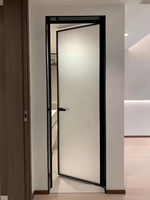 Porte de salle de bain en verre en aluminium de qualité commerciale pour hôtels et immeubles de bureaux