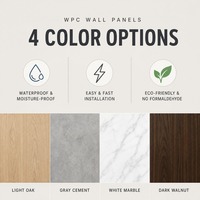 Panneau mural WPC pour espace bien-être et salle de yoga, revêtement intérieur |   Écologique Sans Formaldéhyde Imperméable Facile à Nettoyer