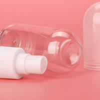 Emballage cosmétique de luxe OMI, flacon en plastique de 110 ml, base en verre PET, soin de la peau, vaporisateur pour le corps, pompe, recyclable, impression de logo