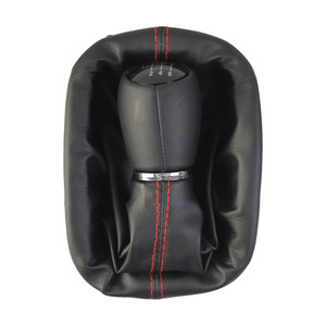 Poignée de levier de vitesses de voiture en cuir, 5 vitesses, 6 vitesses, ensemble ergonomique, compatible Seat Leon Mk1 Toledo II - Product Image 2