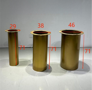 Soportes para Patas de Mesa de Comedor de Acero Inoxidable con Acabado Espejo, Diseño Moderno, Resistentes, Fácil Instalación, Estilo Lujoso para Losas de Piedra - Product Image 1