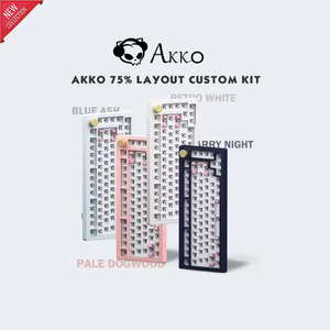 ชุดคีย์บอร์ด AKKO 5075S Cherry Gasket Mount พร้อมปุ่มปรับระดับเสียง, ไฟ RGB Backlit ด้านข้าง, รูปแบบ 75%, คีย์บอร์ดแบบมีสาย USB Type-C แบบกลไก - Product Image 2