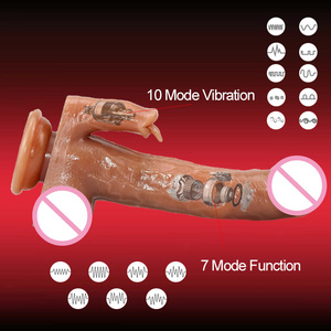 Vibromasseur <span class=keywords><strong>avec</strong></span> télécommande filaire, grande taille, langue, pénis, gode, <span class=keywords><strong>ventouse</strong></span>, stimulateur clitoridien, point G - Product Image 5