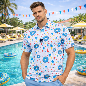 Chemises polo pour hommes de golf à manches courtes, de haute qualité, fabriquées sur mesure, avec logo, respirantes et anti-transpiration - Product Image 2