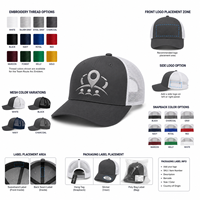 Gorra Snapback de Malla con Parte Trasera de Malla y Parte Delantera de Algodón, Transpirable, con Costuras Reforzadas, para Exteriores, con Bajo MOQ y Muestreo Rápido para Compradores de Merchandising de Eventos, con Parche Personalizado