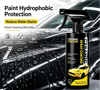 Spray de revêtement céramique nano pour voiture, protecteur de peinture hydrophobe, cire liquide, brillance élevée, hydrofuge, revêtement céramique pour voiture