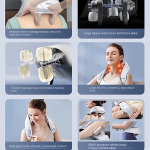 เครื่องนวดคอและไหล่เยอรมันบลูเทรเชอร์พร้อมฟังก์ชั่นดนตรี ใช้พลังงานจาก USB ของขวัญวันพ่อ - Product Image 2