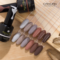 Vente en gros de vernis à ongles en gel à LED UV Soak Off Couleurs d'automne et d'hiver Fournitures d'art d'ongle de longue durée Caixuan
